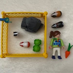 playmobil special plus girl with guinea pigs playset